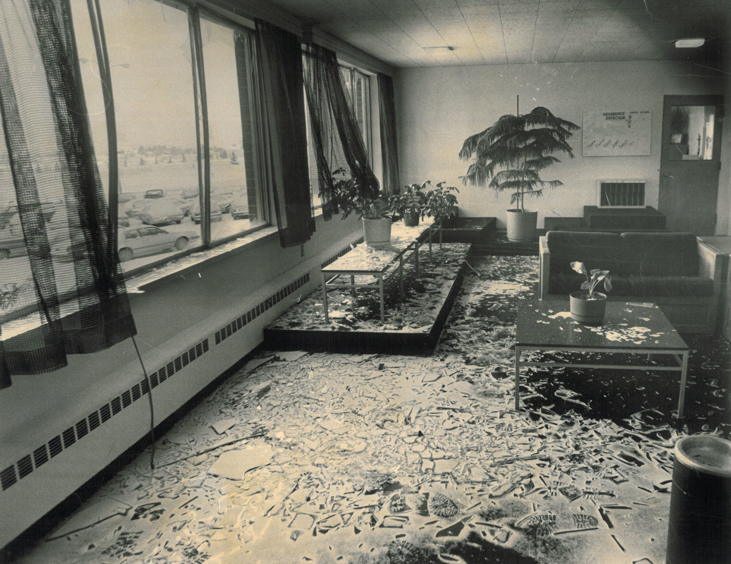 Damage at Guadalupe Hall
